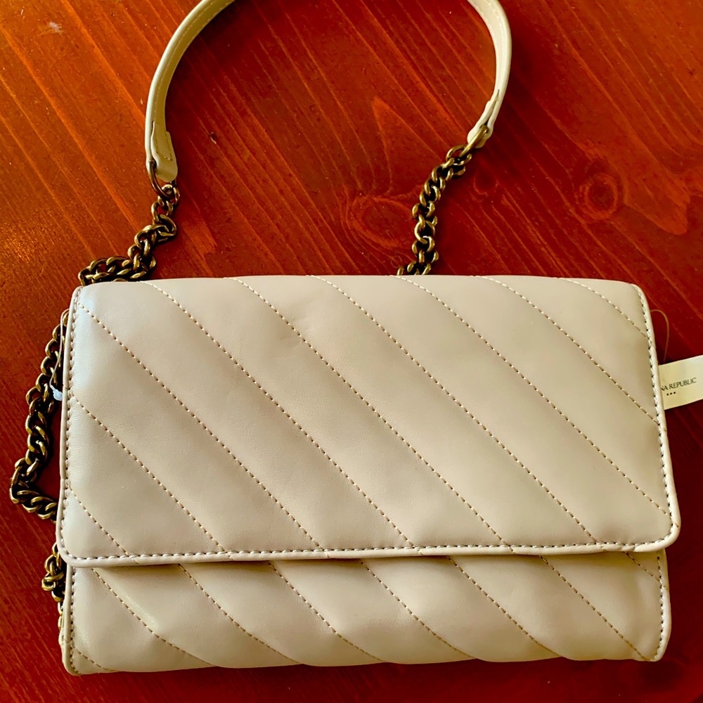 Embossed Leather Crossbody Bag